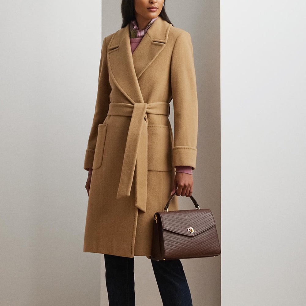 Ralph Lauren Black Label Tan Wool & Cashmere coat woman’s